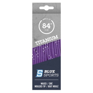 BLUE SPORTS TITANIUM PRO – fioletowe woskowane sznurówki