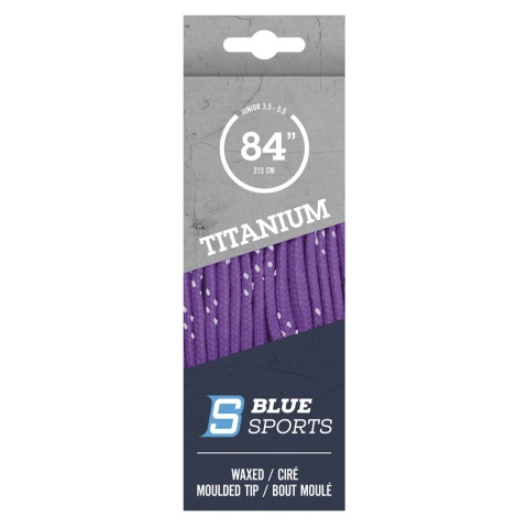 BLUE SPORTS TITANIUM PRO – fioletowe woskowane sznurówki