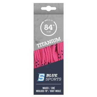 BLUE SPORTS TITANIUM PRO – różowe woskowane sznurówki