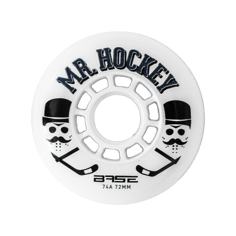 Kółka BASE Indoor Pro "Mr Hockey" 74A (4 szt.)